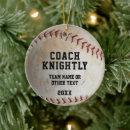 Search for softball coach christmas tree decorations Little league
