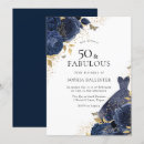 Search for rose gold and navy blue invitations Floral