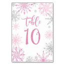 Search for snowflake table cards Elegant