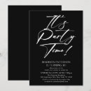 Search for simple 30th birthday invitations Black and white