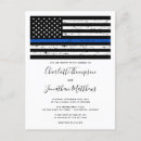 Search for law enforcement invitations Thin blue line