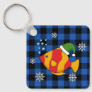 Search for cartoon fish key rings Blue
