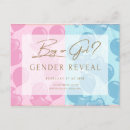 Search for gender reveal postcards Boy or girl