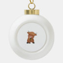 Search for cowboy christmas tree decorations Highland cow