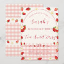 Search for two sweet birthday invitations Baby girl