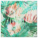 Search for palm leaves fabric Green
