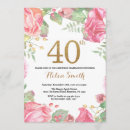 Search for gold 40th birthday invitations Adult birthday party