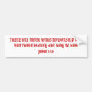 Search for worship bumper stickers Christian
