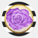 Search for purple and gold wedding stickers Striped