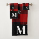 Search for plaid bath towels Red