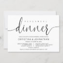 Search for modern calligraphy rehearsal dinner invitations Black and white
