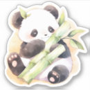 Search for panda illustration stickers Cute
