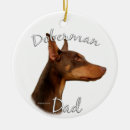 Search for red doberman christmas tree decorations Dog