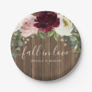 Search for rustic bridal shower plates Wood