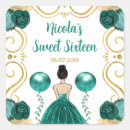 Search for teal sweet sixteen stickers Teal blue and gold