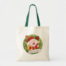 Search for santa claus tote bags Xmas