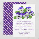 Search for pansies wedding invitations Modern