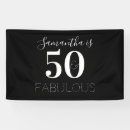 Search for black birthday banners posters Black and white