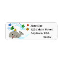 Search for cartoon fish return address labels Ocean