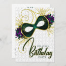 Search for new orleans birthday invitations Masquerade