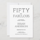 Search for fifty and fabulous birthday invitations 50 year old