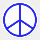 Search for peace sign stickers round