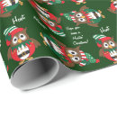 Search for owl christmas wrapping paper Pattern