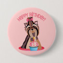 Search for yorkie round badges Yorkshire terrier