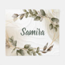 Search for green and gold blankets Watercolor