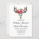 Search for deer wedding invitations Boho