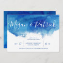 Search for sapphire blue invitations Watercolor