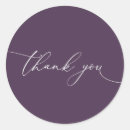 Search for purple thank you wedding stickers Modern