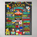 Search for circus signs First birthday