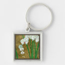 Search for white flower key rings Abstract