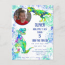 Search for boys 5th birthday invitations Dino party