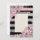 Search for floral stripes invitations Glitter