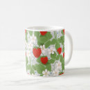 Search for red berries mugs White flowers