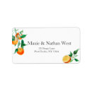 Search for mandarin return address labels Citrus