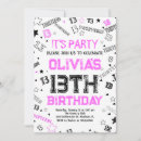 Search for thirteen birthday invitations 13th birthday party