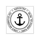 Search for anchor and rope rubber stamps Round