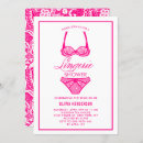 Search for pink lingerie shower invitations Elegant