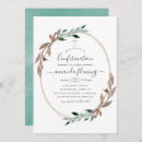 Search for rustic confirmation invitations Greenery