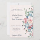 Search for pink floral border wedding invitations Flowers