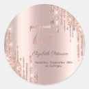 Search for 75th birthday party stickers Girly