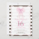 Search for bow sweet 16 invitations Pearls