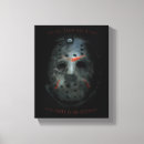 Search for horror movie canvas prints Jason voorhees