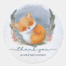Search for winter fox stickers Winter baby shower
