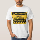 Search for explosives tshirts Warning