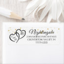 Search for 50th wedding anniversary return address labels Black and gold