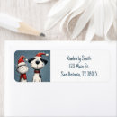 Search for cat christmas return address labels Pets